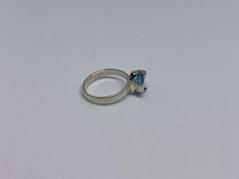 Silver Solitaire Ring