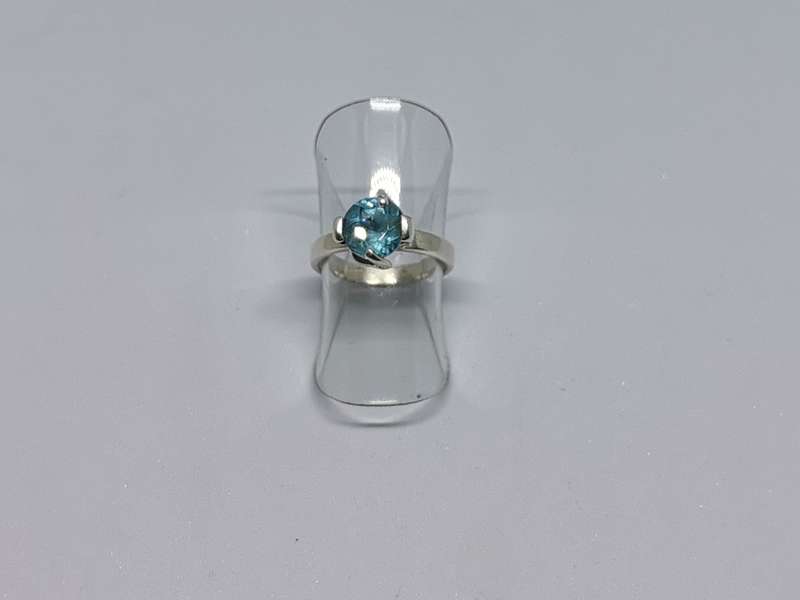 Silver Solitaire Ring