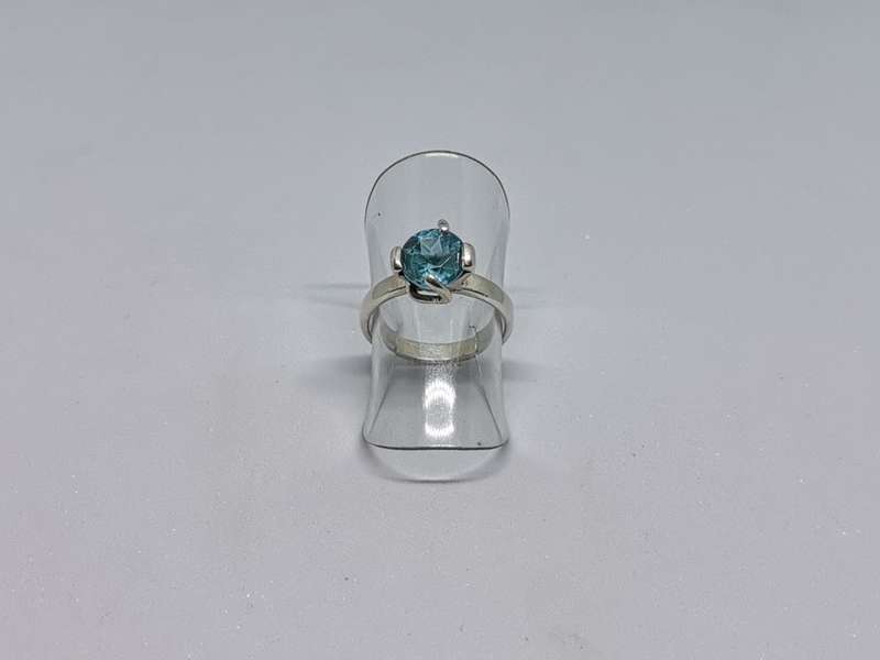 Silver Solitaire Ring