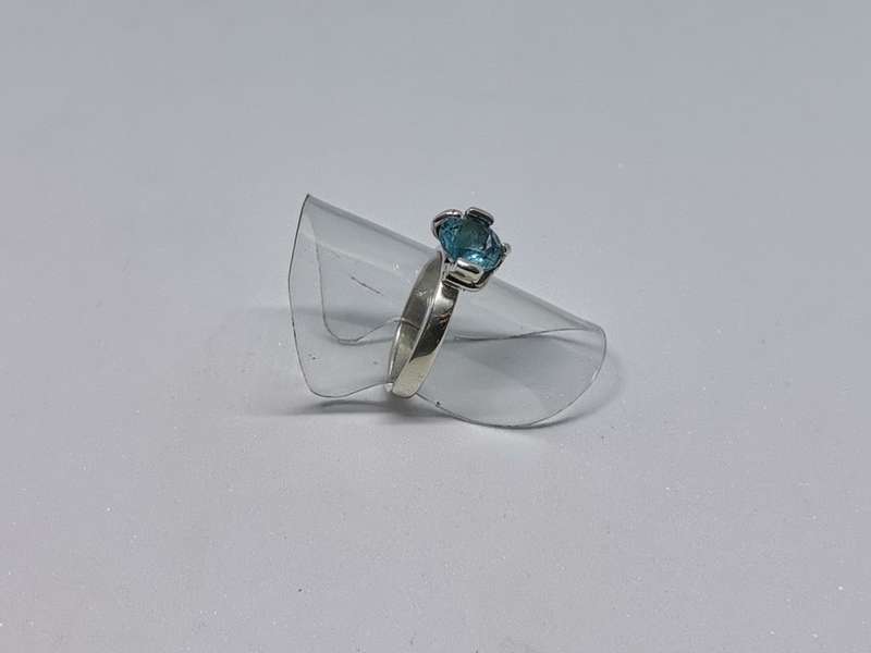 Silver Solitaire Ring