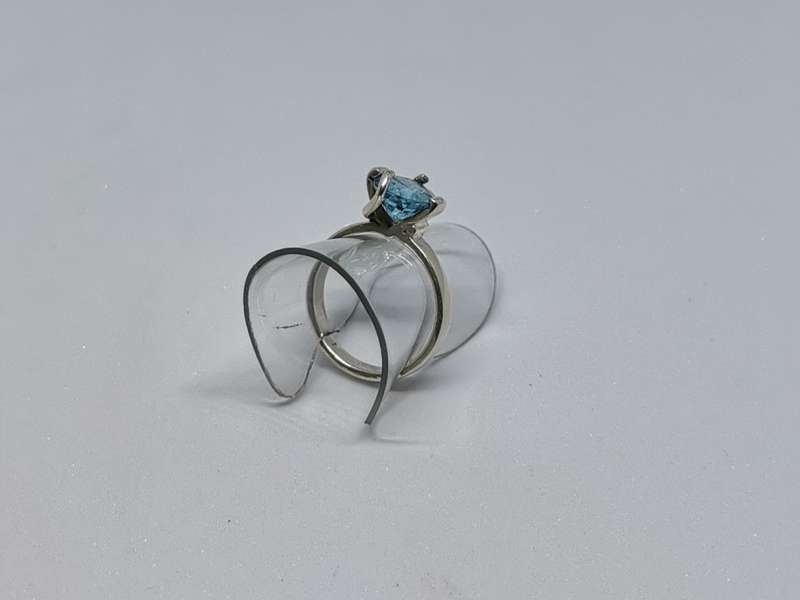 Silver Solitaire Ring