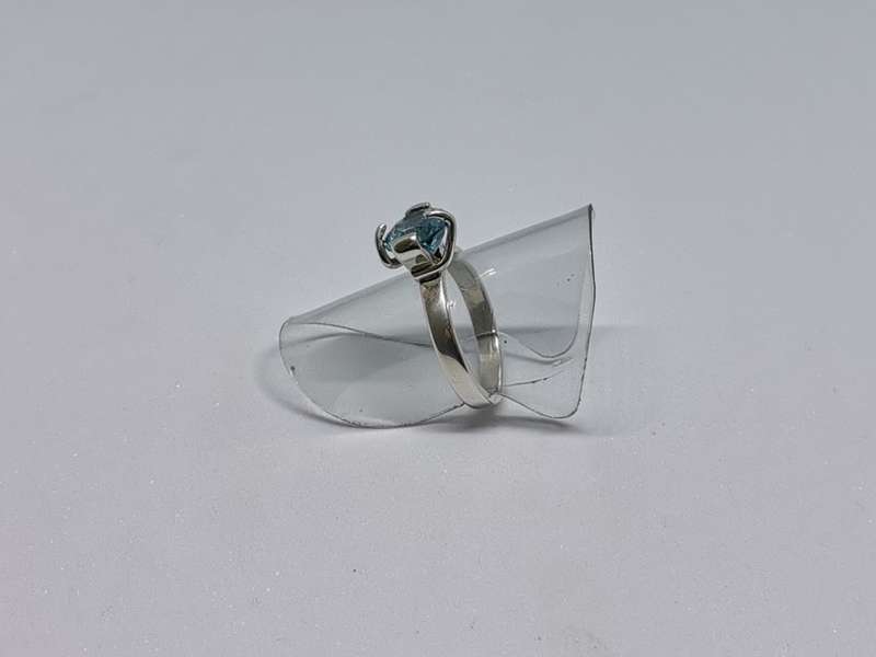 Silver Solitaire Ring