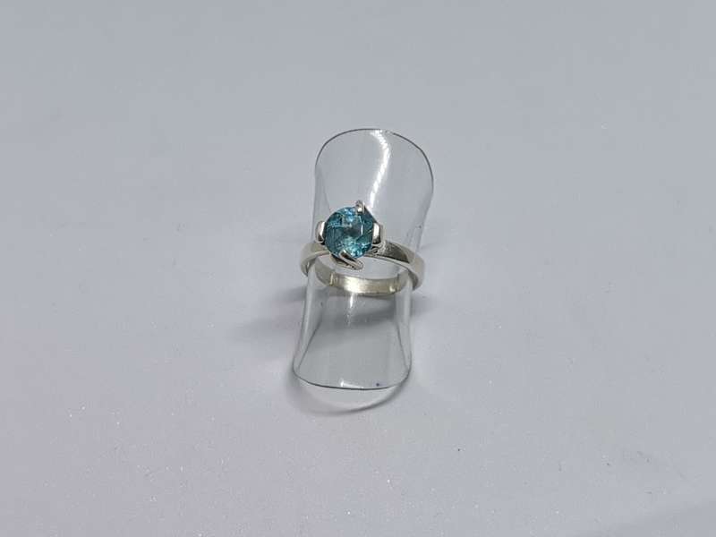 Silver Solitaire Ring