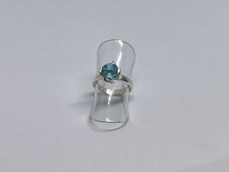 Silver Solitaire Ring