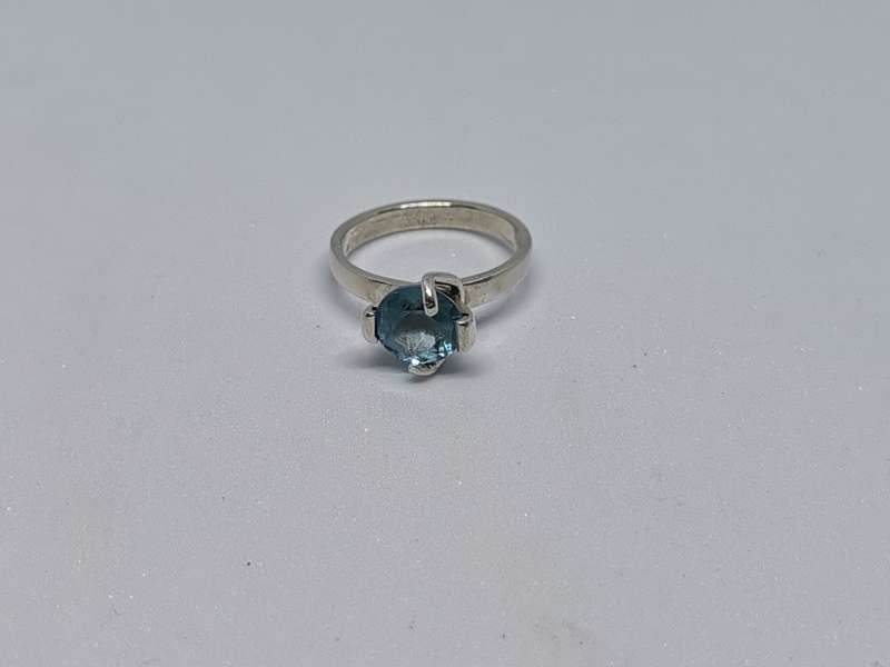 Silver Solitaire Ring