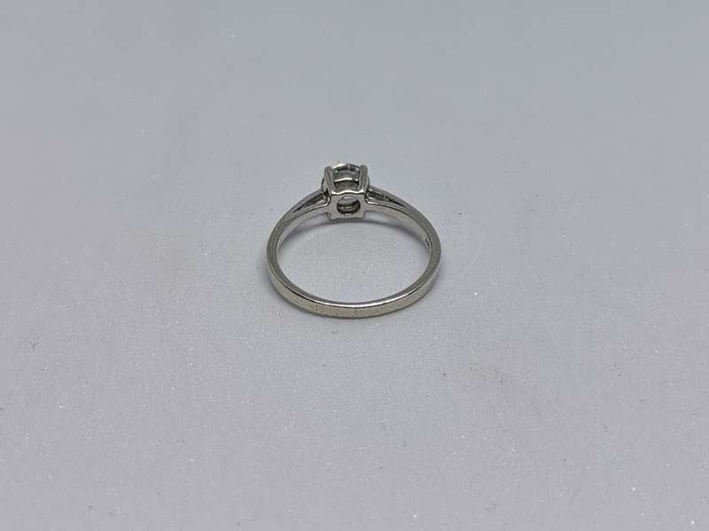 Silver Solitaire Ring