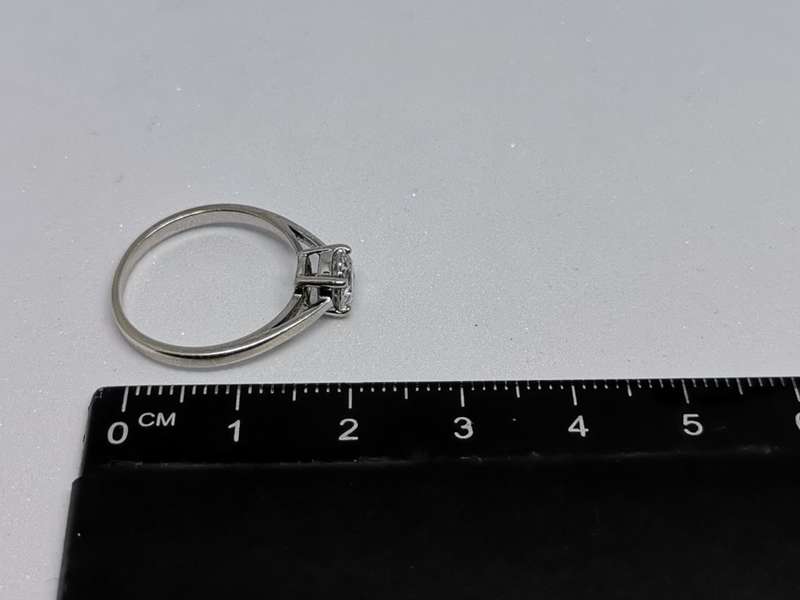 Silver Solitaire Ring