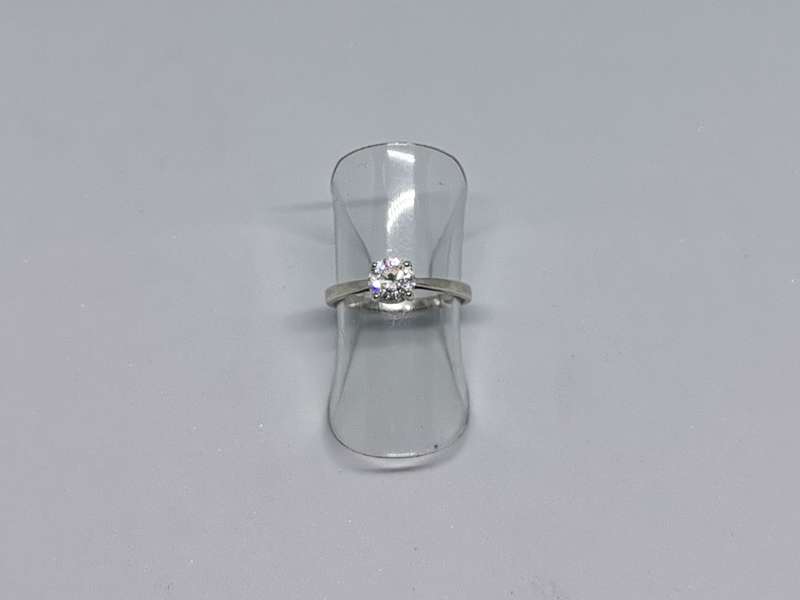 Silver Solitaire Ring