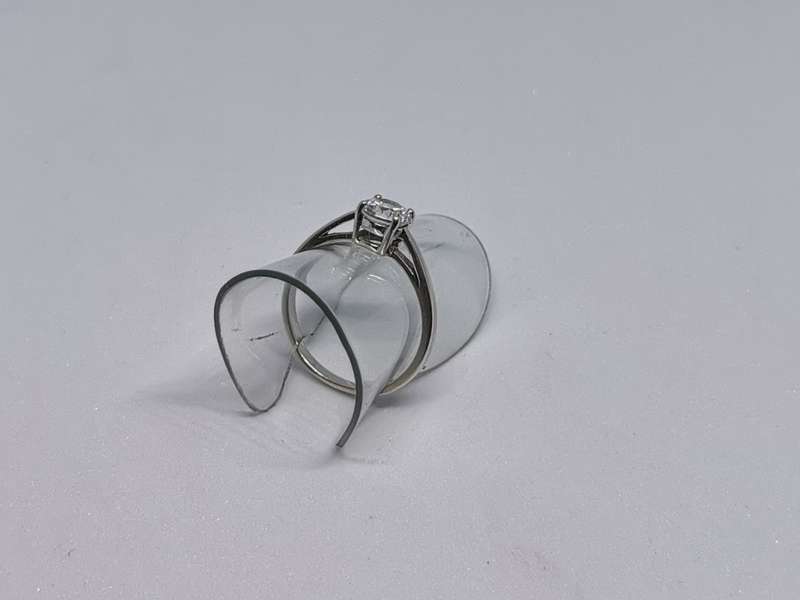 Silver Solitaire Ring