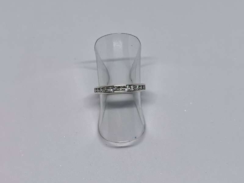 Silver Half-Eternity Ring
