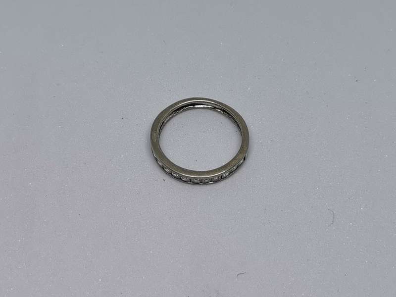 Silver Half-Eternity Ring