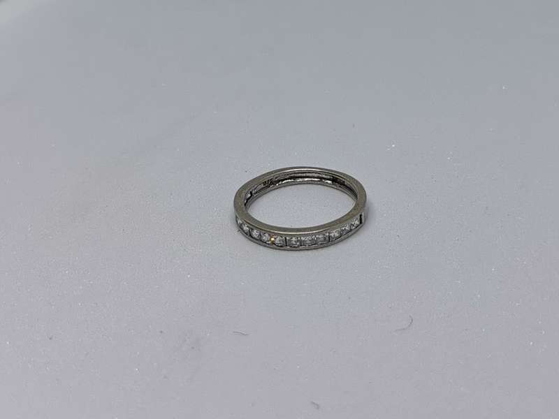 Silver Half-Eternity Ring