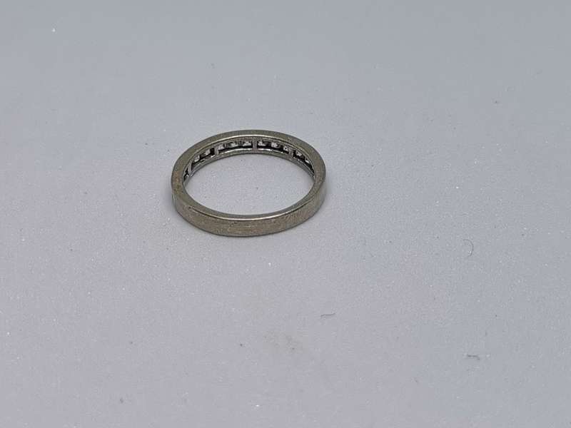Silver Half-Eternity Ring