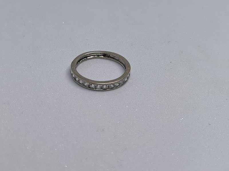 Silver Half-Eternity Ring