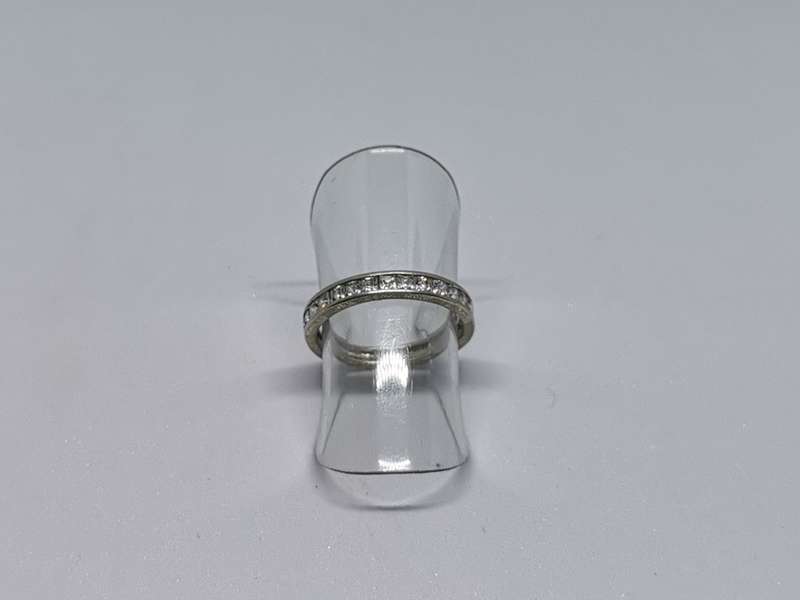 Silver Half-Eternity Ring