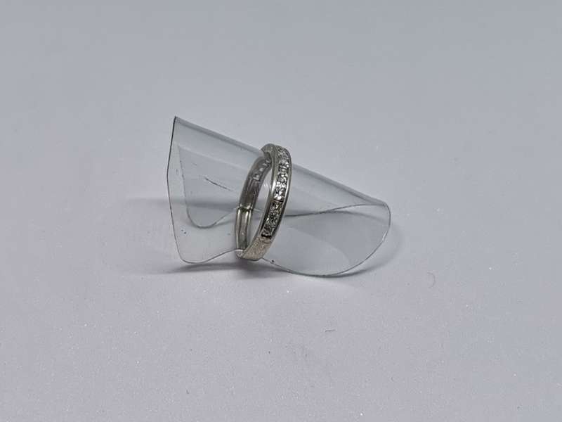 Silver Half-Eternity Ring