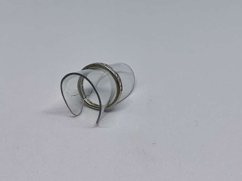 Silver Half-Eternity Ring