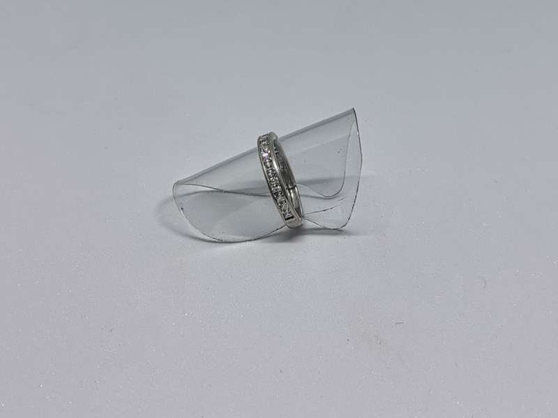 Silver Half-Eternity Ring