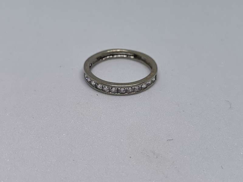 Silver Half-Eternity Ring