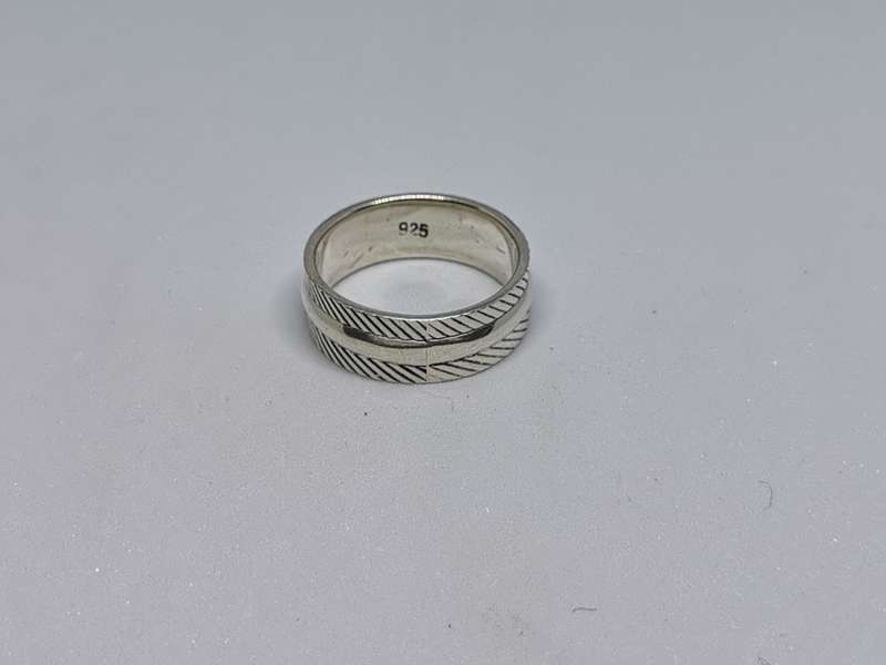 Patterned Silver Ring