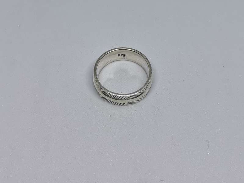 Patterned Silver Ring