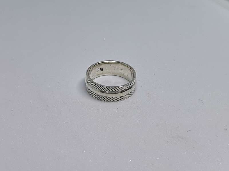 Patterned Silver Ring