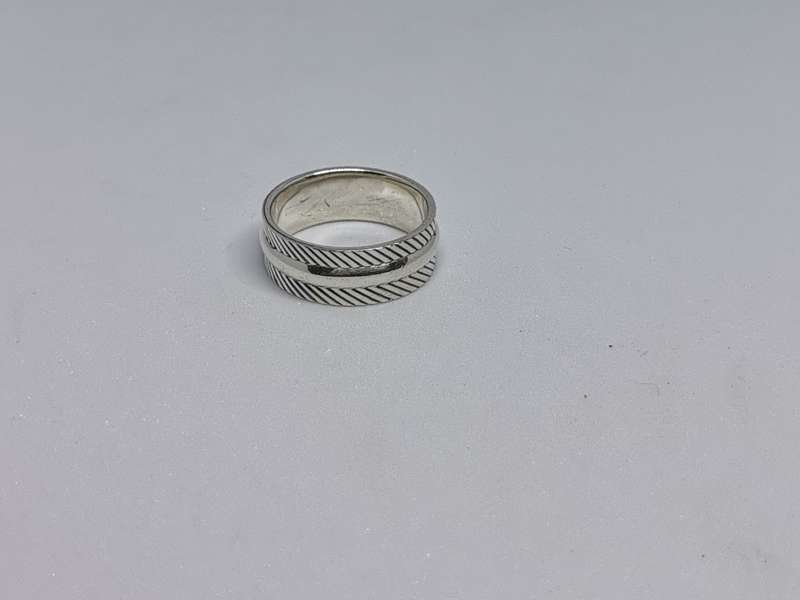 Patterned Silver Ring