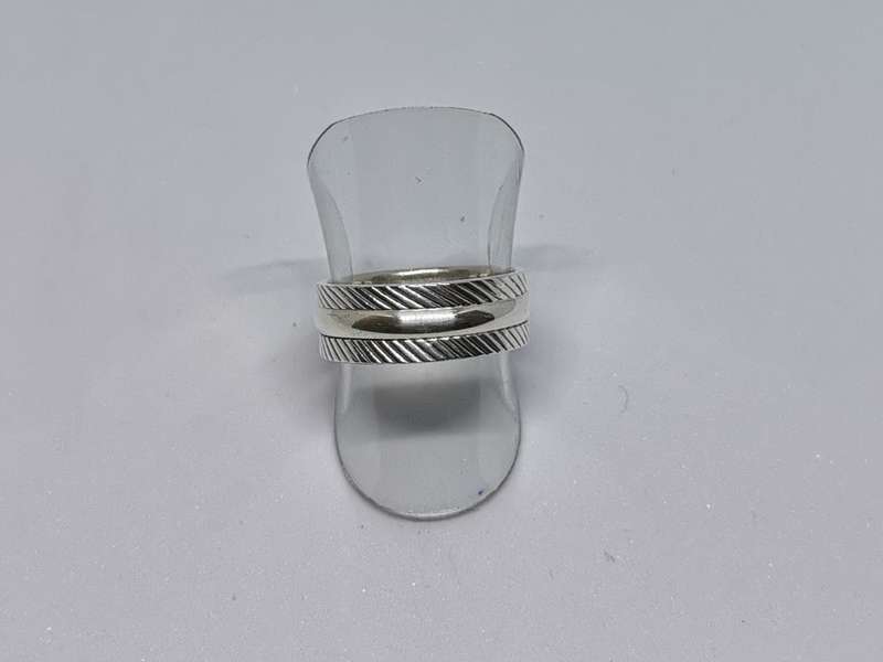 Patterned Silver Ring