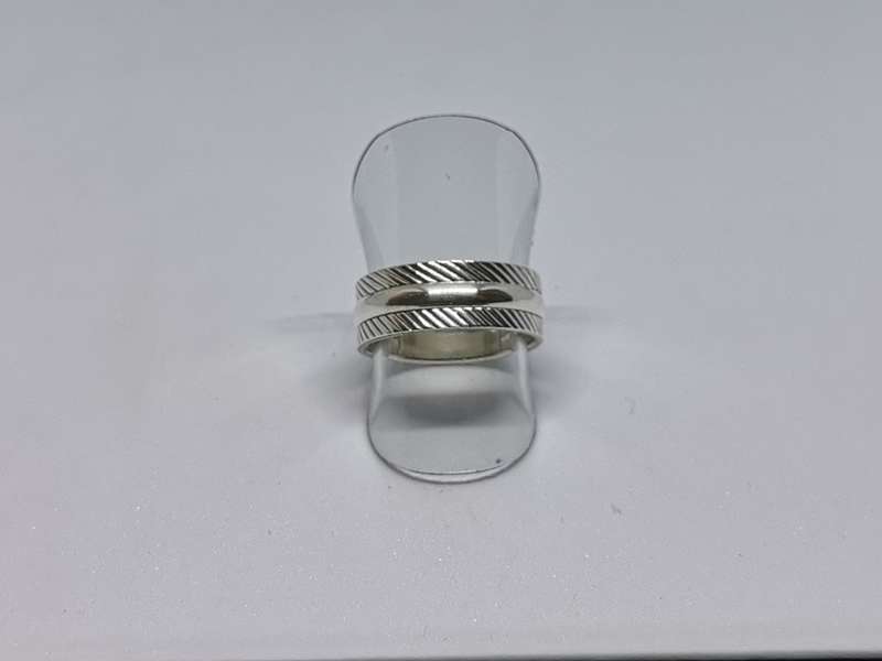 Patterned Silver Ring