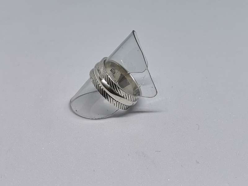 Patterned Silver Ring