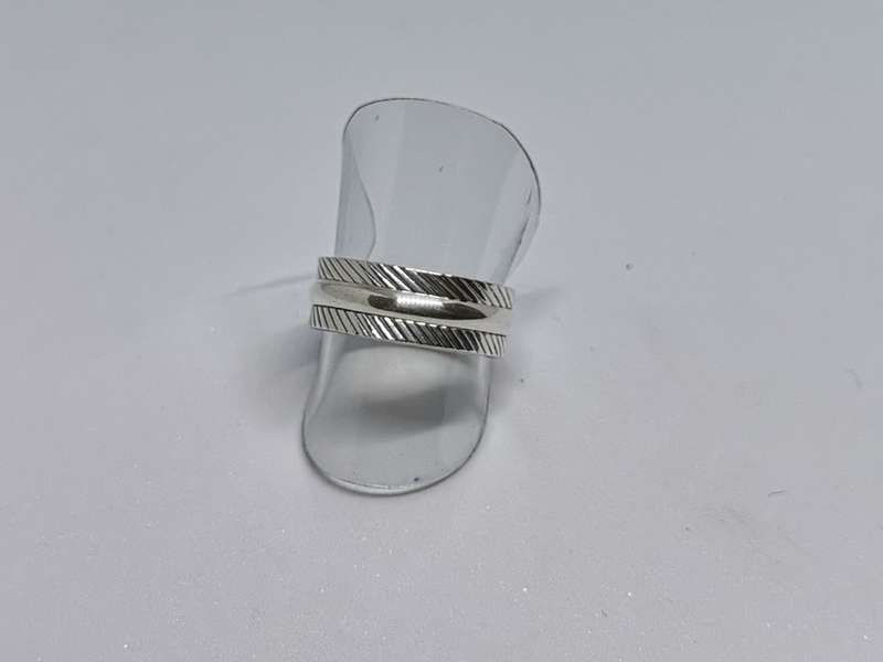 Patterned Silver Ring