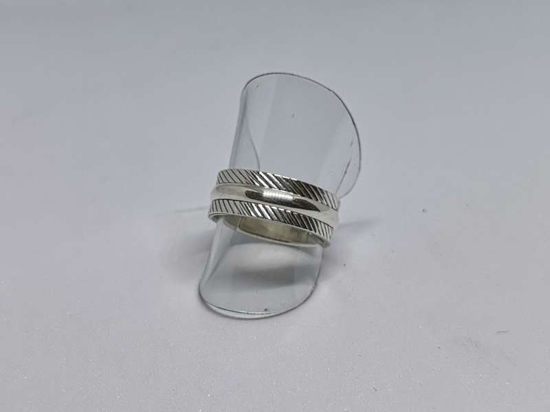 Patterned Silver Ring