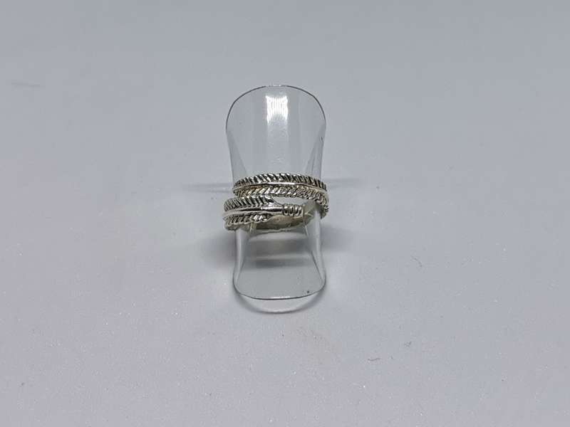 Silver Feather Ring