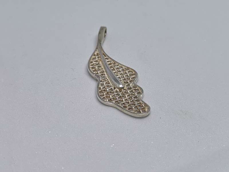 Silver Feather Pendant
