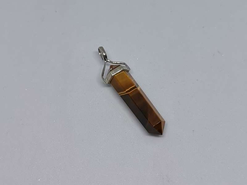 Silver Tiger-Eye Pendant