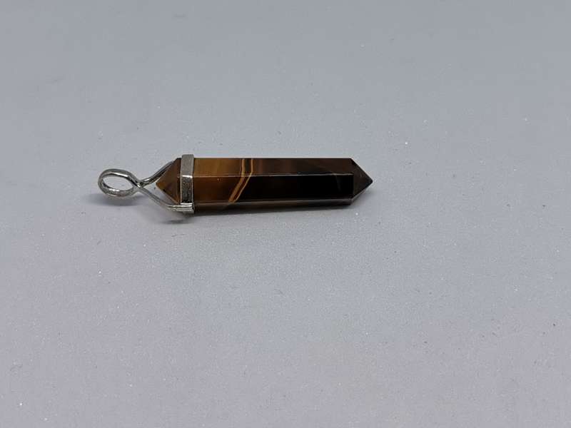 Silver Tiger-Eye Pendant