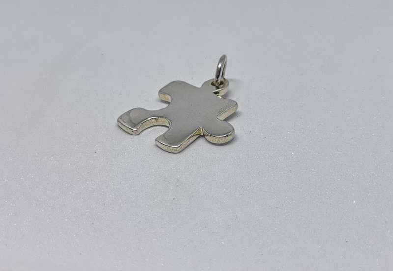 Silver Puzzle Piece Pendant