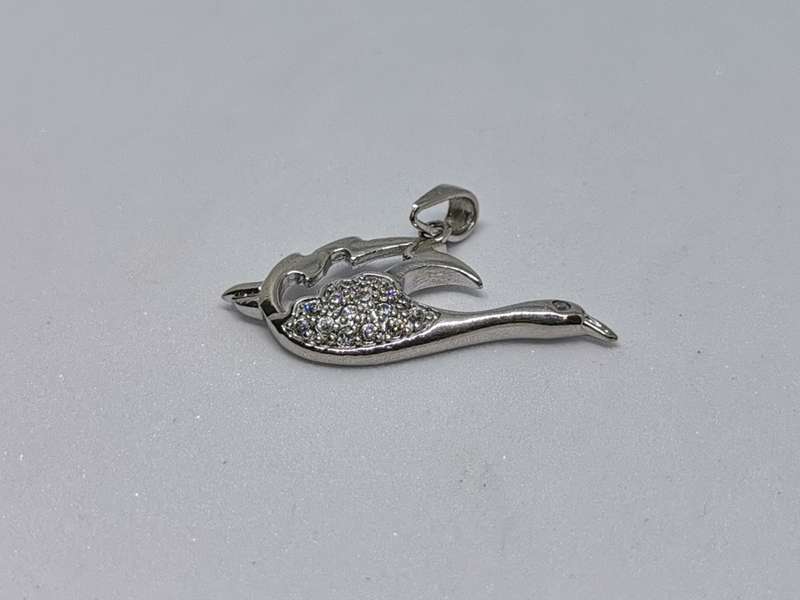 Silver Swan Pendant