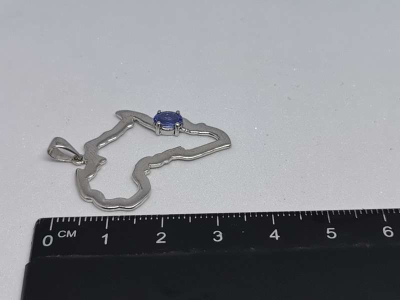 Silver Africa Pendant