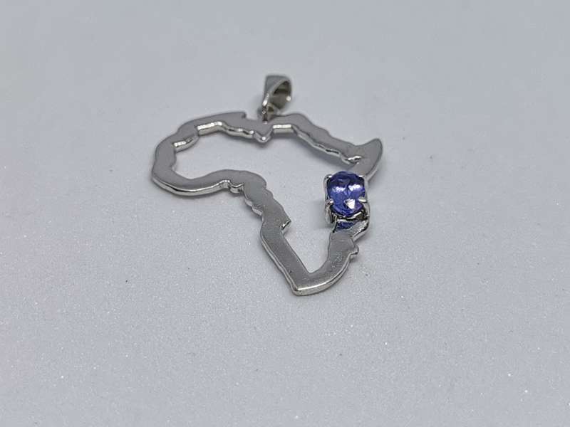 Silver Africa Pendant