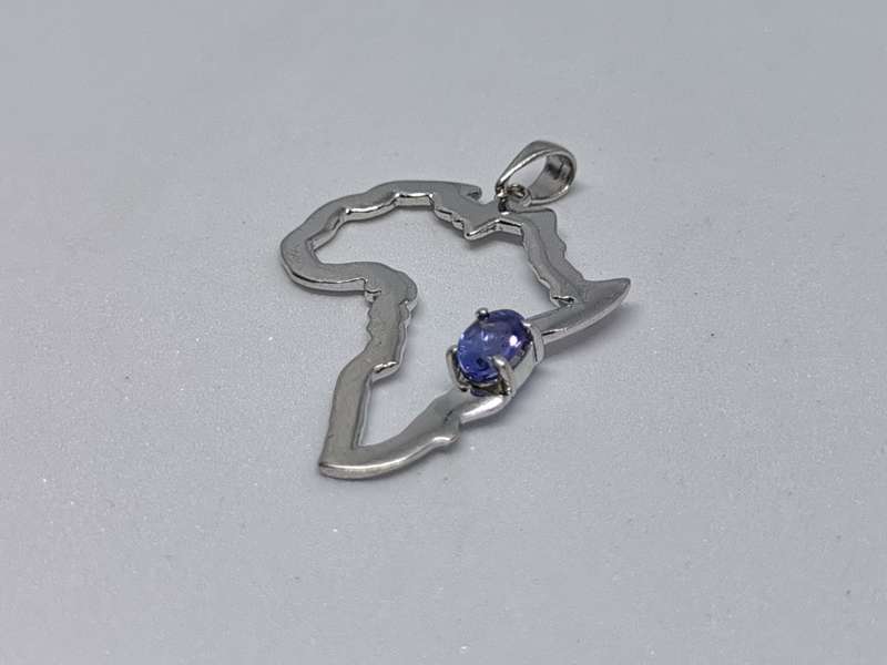Silver Africa Pendant