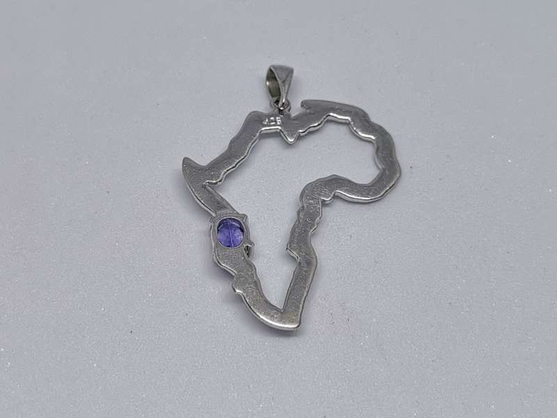 Silver Africa Pendant