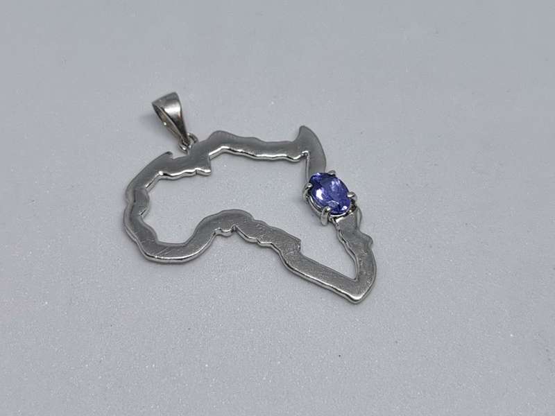 Silver Africa Pendant