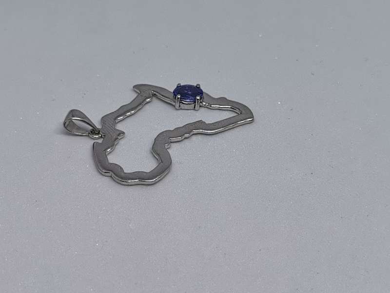 Silver Africa Pendant