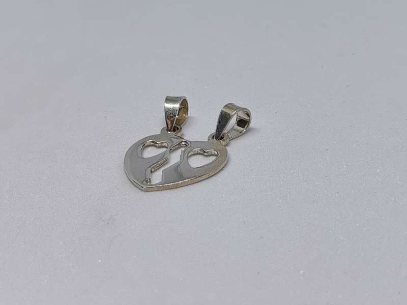 Silver Friendship Heart Pendant