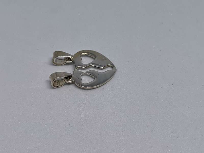 Silver Friendship Heart Pendant