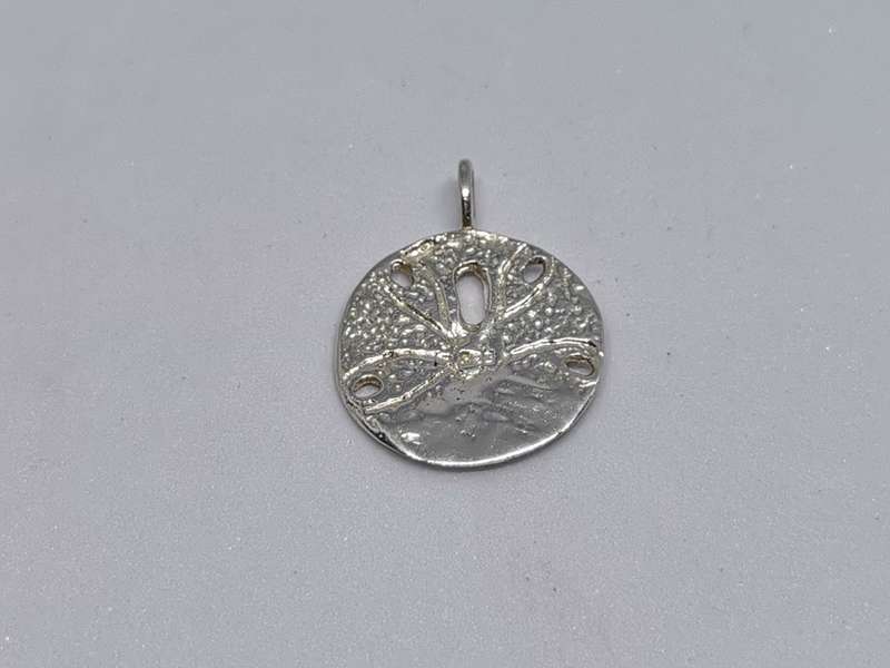 Silver Pansy Shell Pendant