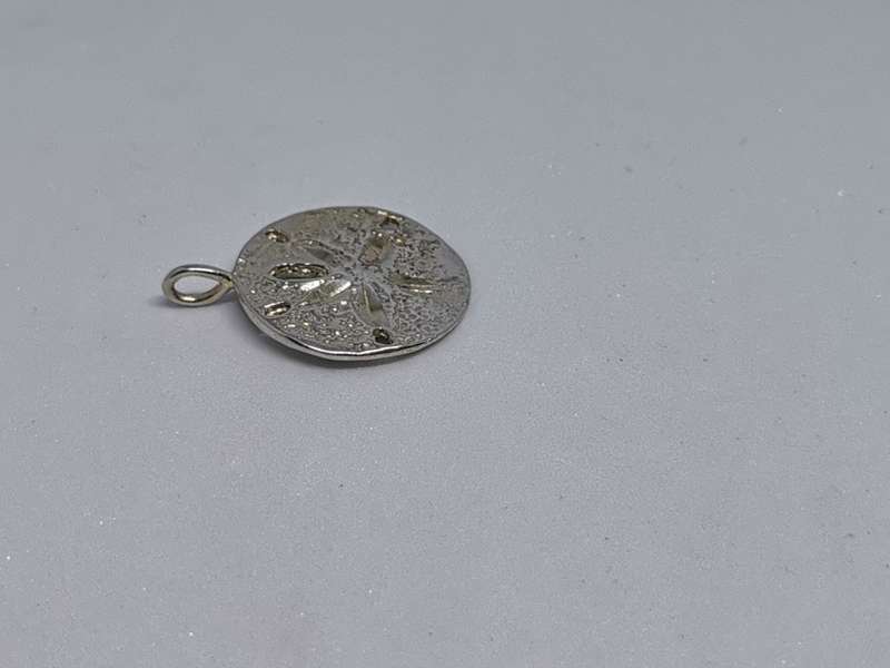 Silver Pansy Shell Pendant