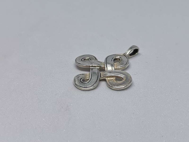 Silver Odin`s Heart Pendant