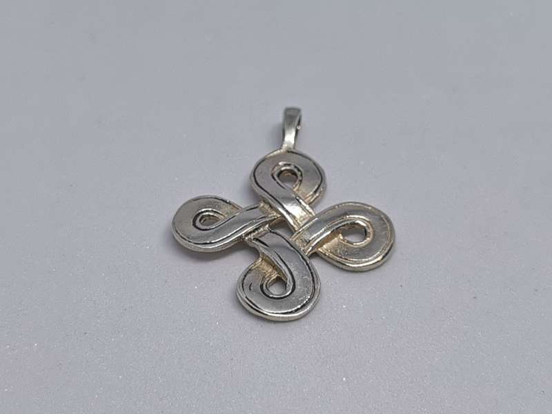 Silver Odin`s Heart Pendant